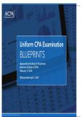 CPA exam blueprints  