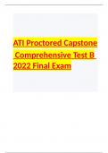 ATI Proctored Capstone Comprehensive Assessment B: Questions & Answers: Latest Updated