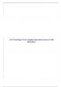 ATI Vital Signs Test Complete Questions/Answers Fall 2022/2023.