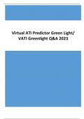 2023 Virtual ATI predictor Green Light/ VATI Greenlight Verified Q&A