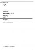 A-level MATHEMATICS 7357/3 BEST RATING FINAL Paper 3 Mark scheme June 2022 Version: 1.1 Final Mark Scheme