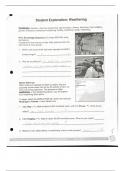 Student Exploration: Weathering Gizmo Answer Key