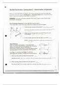 Earthquakes 1 and 2 Gizmo Answer Key - Recording Stations and Determination of Epicenter