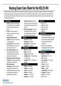 Nurseslabs-Cram-Sheet Nursing Exam Cram Sheet for the NCLEX-RN