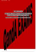 COMPLETE A+  TEST BANK PHARMACOTHERAPEUTICS FOR ADVANCED PRACTICE 4E TEST BANK ADVANCED PHARMACOLOGY (UNIVERSITY OF ST. FRANCIS)