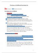 Summary of Families and Households  - The future of childhood (AS, A-level, and GCSE)