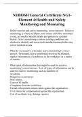 NEBOSH General Certificate NG1-Element 4:Health and Safety Monitoring and Measuring