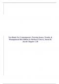 Test Bank For Contemporary Nursing Issues, Trends, & Management 7th & 8th & 9th Edition by Barbara Cherry, Susan R. Jacob|In Bundle|