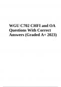 WGU C702 CHFI and OA Questions With Correct Answers (Graded A+ 2023)