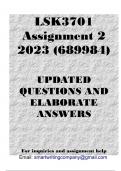 LSK3701 Assignment 2 2023 (689984)