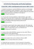 ACLS PreTest- Pharmacology and Practical Application (Latest 2024 / 2025 ) Actual Questions and Answers 100% Correct