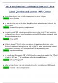 ACLS Precourse Self Assessment (Latest 2024 / 2025 ) Actual Questions and Answers 100% Correct