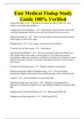 Emt Medical Fisdap Study Guide 100% Verified