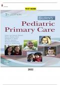 Test Bank for Burns' Pediatric Primary Care 7E by Dawn  Garzon Maaks, Nancy Barber Starr, Margaret A. Brady, Nan M. Gaylord, Martha Driessnack & Karen Duderstadt |COMPLETE & ELABORATED|