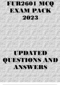 FUR2601 MCQ EXAM PACK 2023