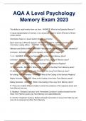 AQA A level  exam package deal 2023 