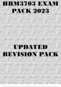 HRM3703 EXAM PACK 2023