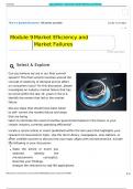 Module 9 Market Efkciency and Market Failures