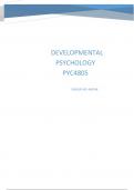 DEVELOPMENTAL PSYCHOLOGY PYC4805 