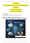 TEST BANK For Gould's Pathophysiology for the Health Professions 7th Edition VanMeter and Hubert |Complete Chapter 1 - 28 | 100 % Verified