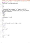 HESI A2 MATHS WITH SOLVED ANSWERS V1 COMPLETE 