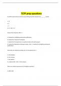 TCFP EXAM Bundle with comple questions and nswers (TCFP prep Ch 21 IFSTA, TCFP & GFD HAZMAT AWARENESS/OPS TEST, examinations & study set)