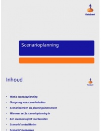 Samenvatting handboek scenarioplanning door M. van Rijn