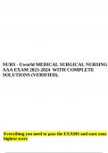 NURS - Uworld MATERNITY NURSING AAA EXAM 2023-2024 WITH COMPLETE SOLUTIONS (VERIFIED). 