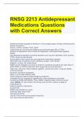 Bundle For RNSG 2213 Exam Questions with Correct Answers