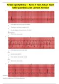 RELIAS DYSRYTHMIA AND CARDIAC EXAMS WITH ANSWERS 2023