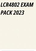 LCR4802 EXAM PACK 2023