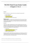 NR 503 Final Exam Study Guide Chapter 2 To 4