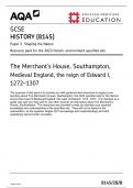 AQA GCSE History 8145 2023 Question Papers 2BA, 2BB, 2BC, 2BD