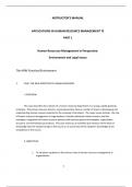 Human Resource Management Applications Cases, Exercises Incidents and Skill Builders 7th Edition By Nkomo Fottler McAfee (Instructor Manual)