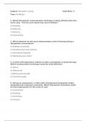 Psychiatric Nursing - Mock Test 40 (30 MCQ with Answers)