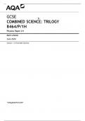 AQA GCSE COMBINED SCIENCE TRILOGY 8464P1H Physics Paper 1