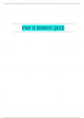 FNP II BONUS QUIZ