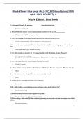 Mark Klimek Blue book (ALL) NCLEX Study Guide (2000 Q&A-100% CORRECT) A