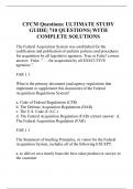 CFCM Questions: ULTIMATE STUDY GUIDE| 710 QUESTIONS| WITH COMPLETE SOLUTIONS