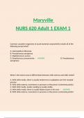 Maryville  NURS 620 Adult 1 EXAM 3