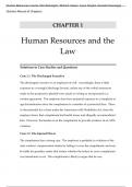 Human Resources Law 5th Edition By John Remington, Richard  Heiser, Cyrus Smythe, Kenneth Sovereign (Solution Manual)