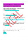 2023 ATI Capstone Pediatrics GRADED A QUESTIONS AND ANSWERS latest a nurse is reviewing the history and physicality of an adolescent client who has conduct disorder. what is an expected finding? (ANS- suspended from school several times in the past year a