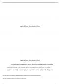 Impact of Social Determinants of Health Essay - Graded A+