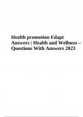 Health and Wellness – Questions With Answers 2023.