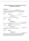 NURS  6501 WEEK 11 LATEST FINAL EXAM 2023/2024 GRADED A+