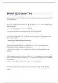 MANA 3320 Exam /139  Questions With Answers/UPDATED