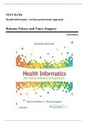 Test Bank - Health Informatics: An Interprofessional Approach, 2nd Edition (Nelson, 2018), Chapter 1-36 | All Chapters