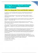 POST First Responder First Aid/CPR/AED: Module 1-6(Completed) Questions And Answers Graded A