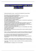 Texas transportation code tcole bpoc Exam