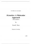 iGenetics A Molecular Approach 3e Peter J. Russell (Test Bank
